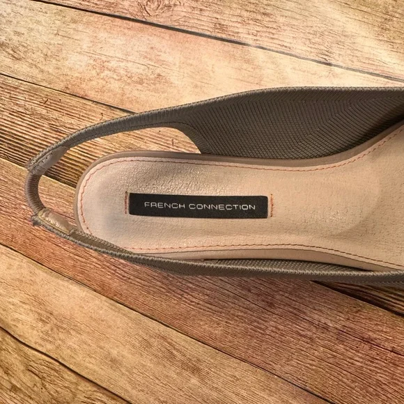 French Connection Taupe Slingback Flats - Picture 6 of 7